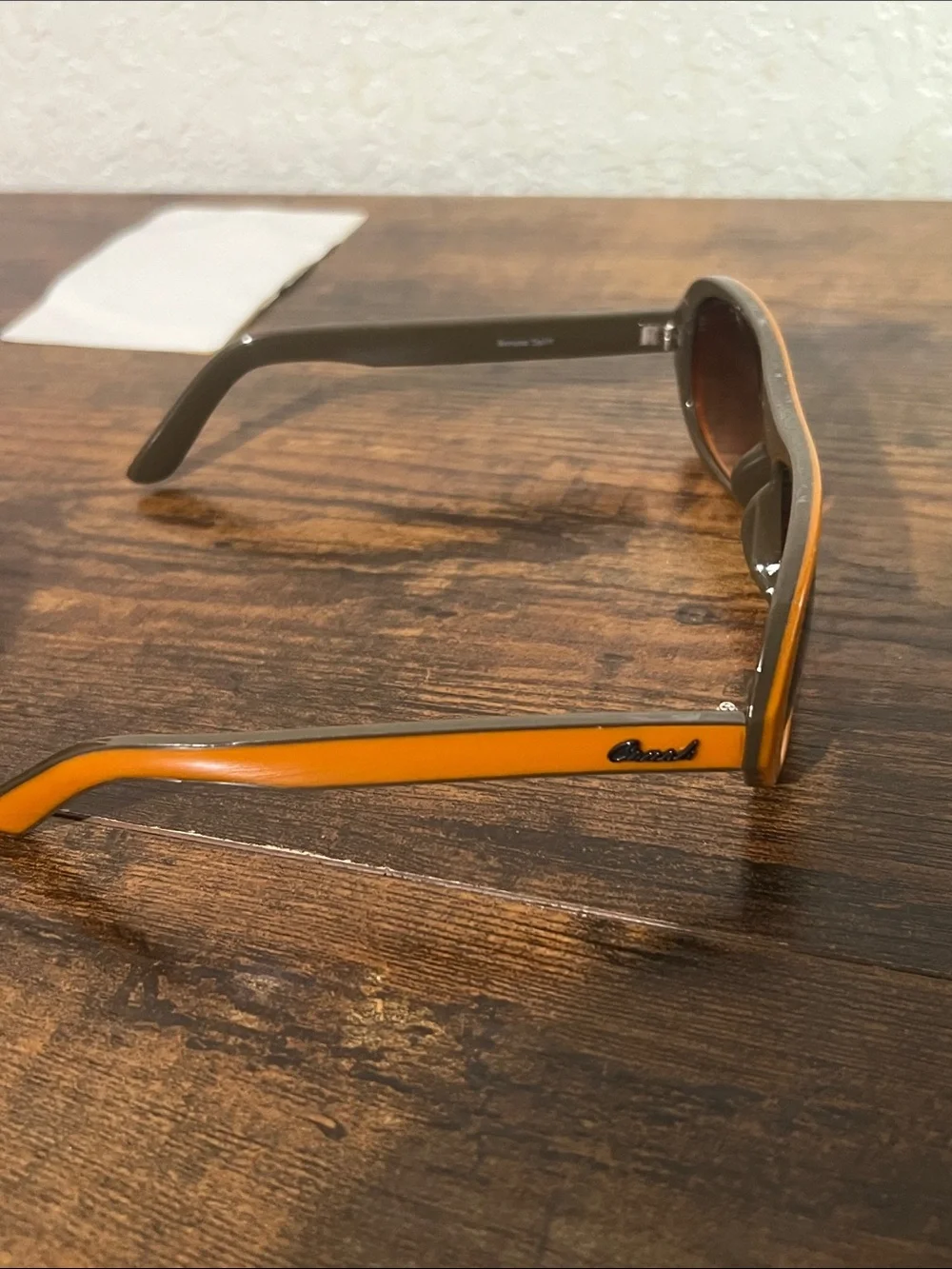 Orange Frame Sunglasses with Brown Lenses by Coach